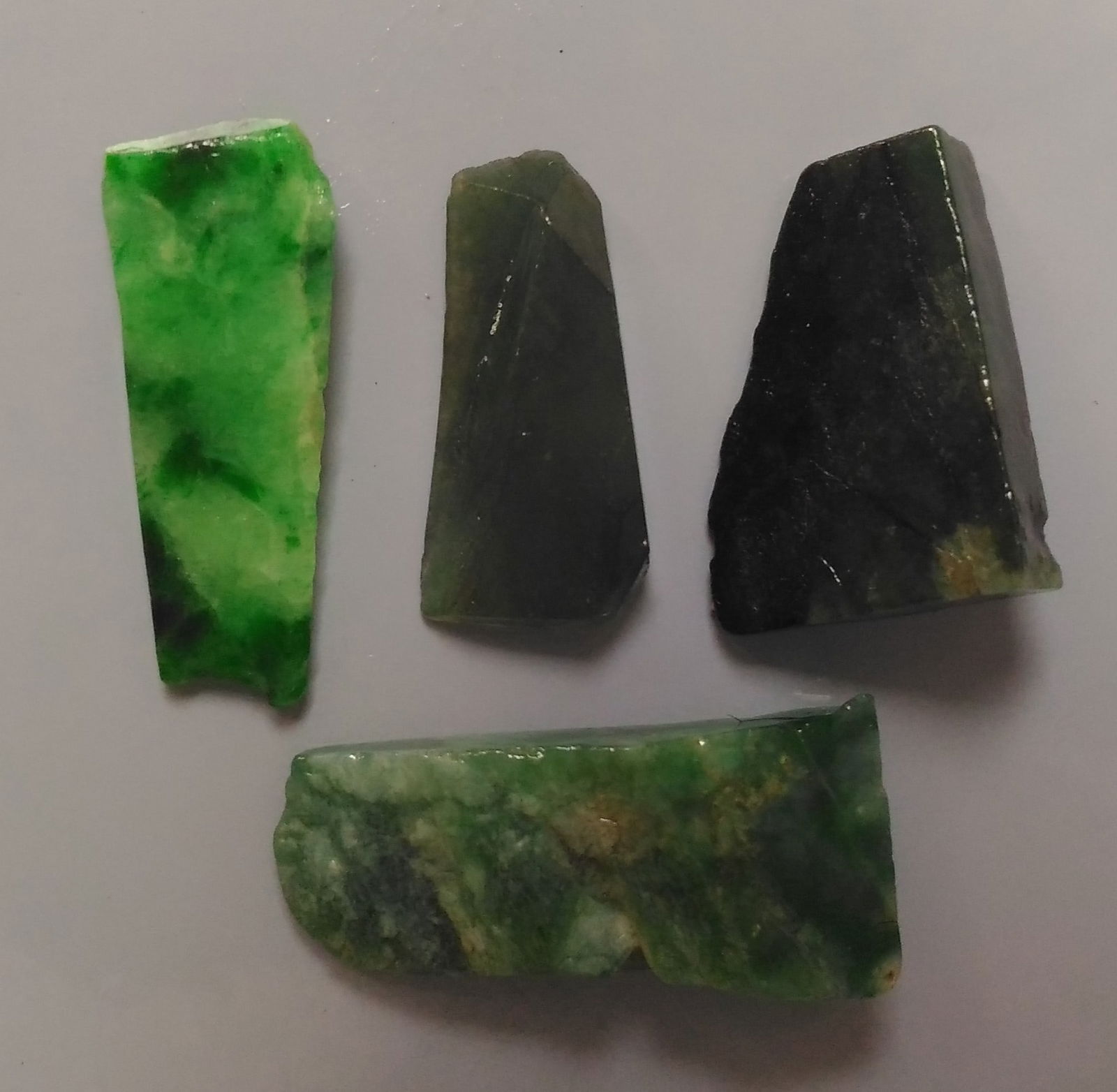 4.07 Gram Set Of 4 Jadeite Jade (1 of 6)