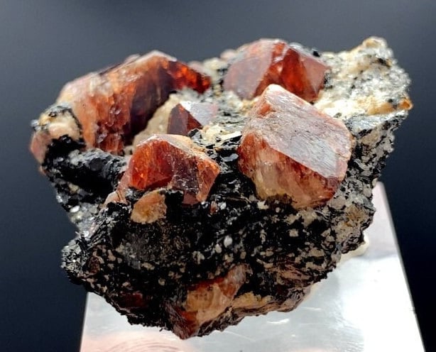 34 grams very beautiful natural damagfree red Zircon crystals specimen from skardu pakistan (1 of 10)