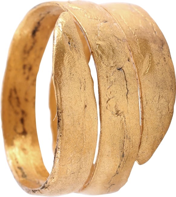 ANCIENT VIKING COIL RING, 9TH-10TH CENTURY, SIZE 10 1/4 (1 of 5)