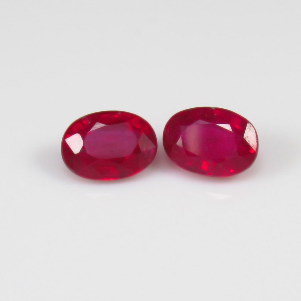 Natural Red Ruby Pair - 2.35 Ct (1 of 2)