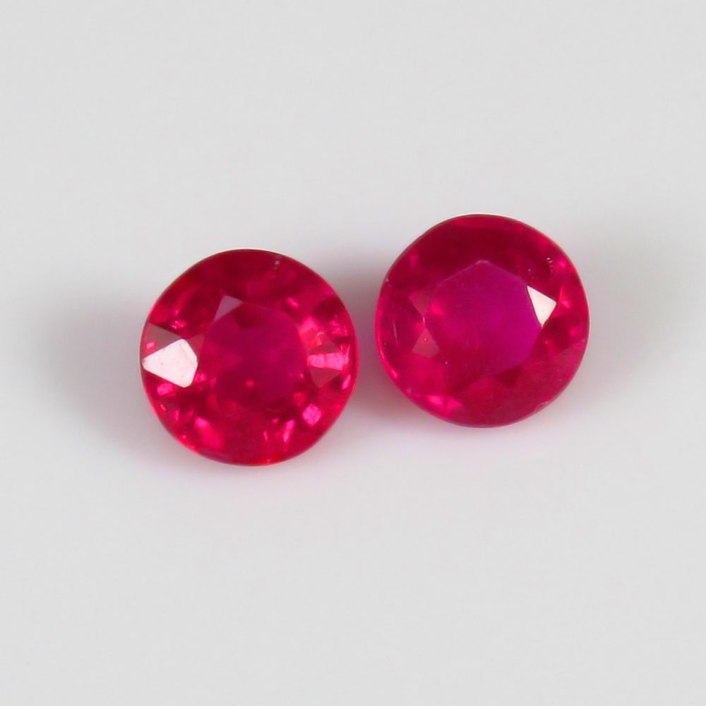 Natural Red Ruby Pair - 2.00 Ct (1 of 3)