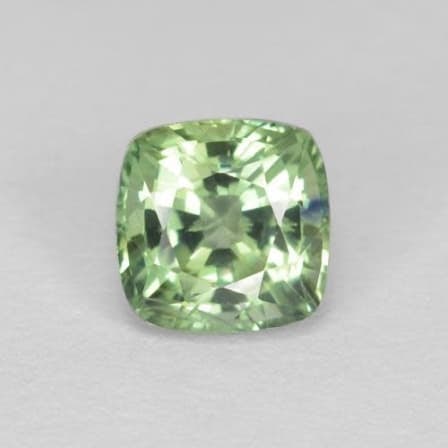 Natural Sapphire 0.44ct Cushion Green VVS (1 of 4)