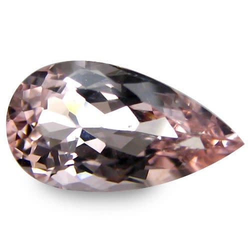 Natural Morganite 0.70ct Pear Salmon Peach Pink VVS: Title: Natural Morganite 0.70ct Pear Salmon Peach Pink VVS Description: 1 x Natural Morganite 0.70ct Pear Salmon Peach Pink VVS - Shape: Pear Cut - Weight: 0.70ct - Colour: Salmon Peach Pink - Clarity