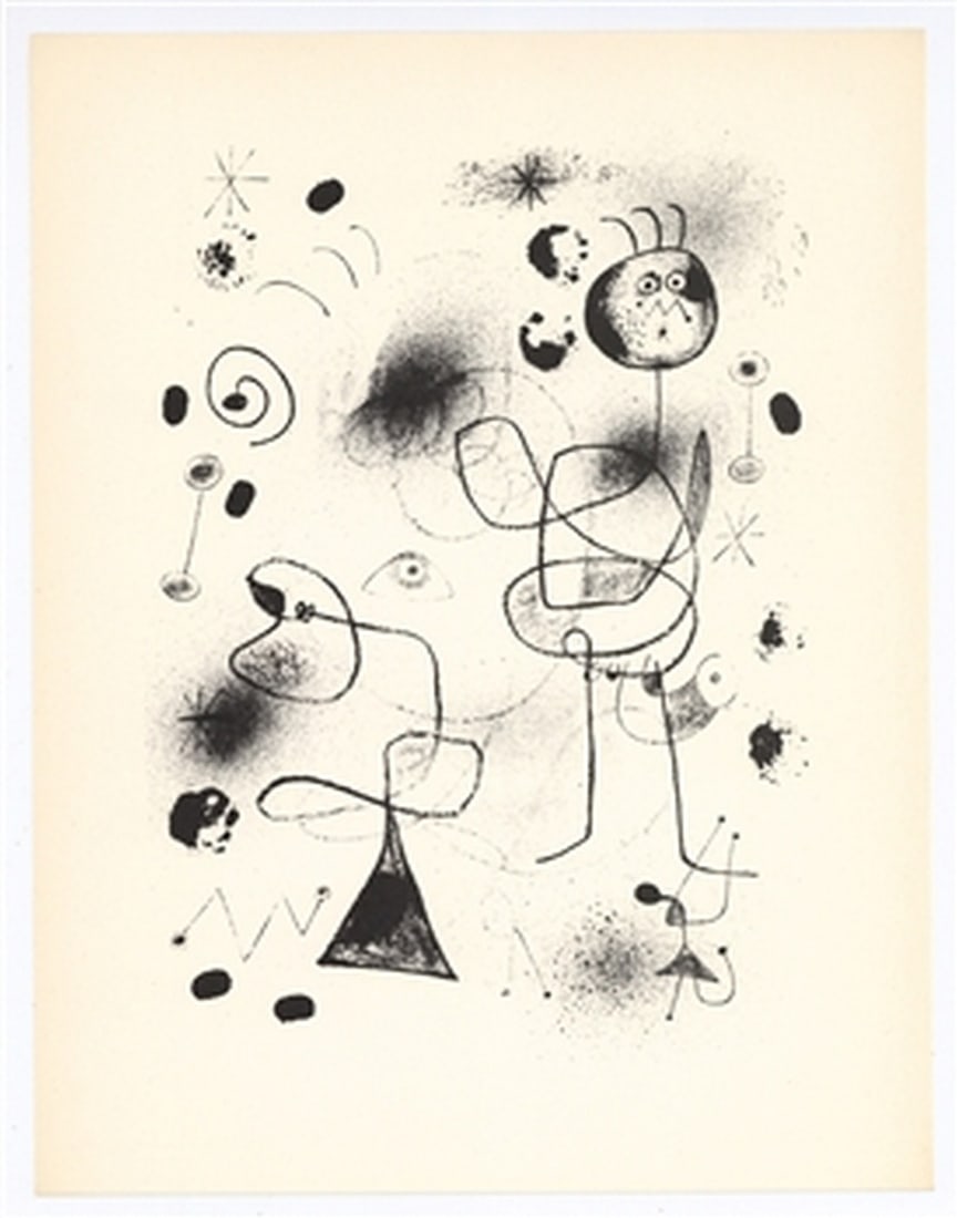 Joan Miro surrealist composition, 1947 (1 of 1)