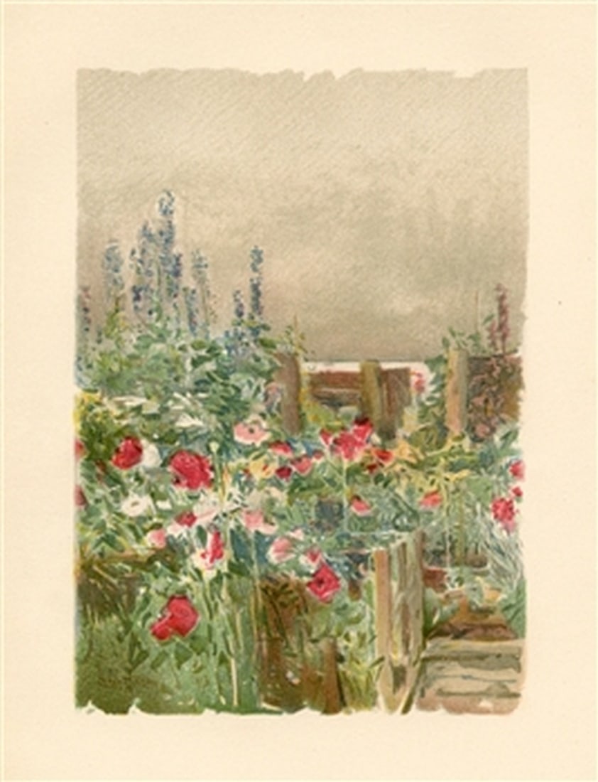 Childe Hassam chromolithograph "Home of the Humming-bird" (1 of 1)