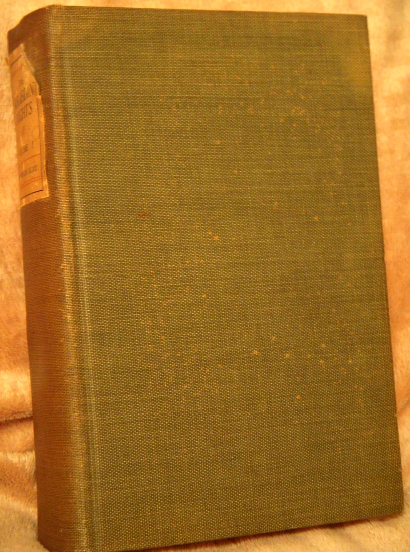 The Arabian Nights Vol.I Edition De Luxe Edward William Lane Bigelow, Brown RARE: This is a very rare copy of The Arabian Nights by Edward William Lane, published by Bigelow, Brown & Company. Title is on paste down on spine, and reads "The Arabian Nights" Volume I, Edition De Luxe.