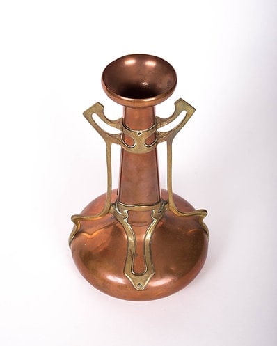 Jugendstil Vase art nouveau Arts & Crafts Period Copper Vase (1 of 4)