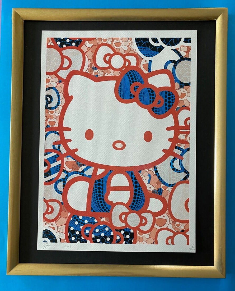 DEATH NYC X574 サイン、ナンバー、COAあり DEATH NYC Hand Signed LARGE Print COA Framed 16x20in Supreme