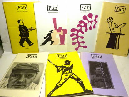 FAN A BaseBall Magazine - Signed: Title: FAN A BaseBall Magazine - Signed Author: Mike Schacht - Publisher Date: 1992-96 Publisher: Fan Magazine, Atlanta Additional Info: Seven issues of 'FAN' A BaseBall Magazine. A literary & art jou