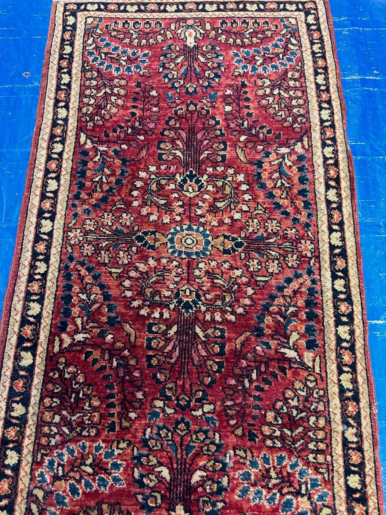 Hand Knotted Persian Sarouk Rug 2x4 ft (1 of 6)
