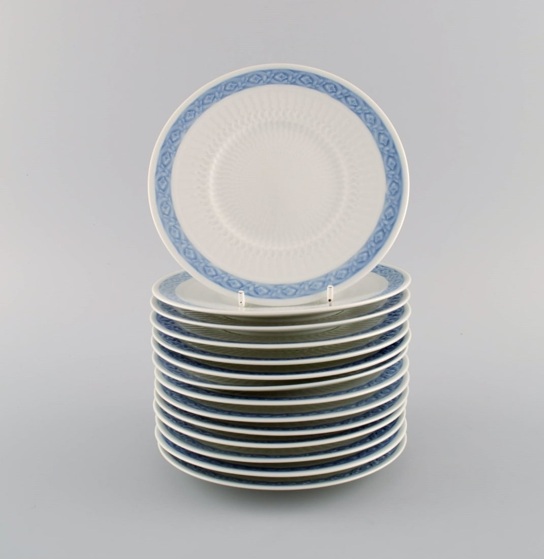 14 Royal Copenhagen Blue Fan side plates. 1960s. Model number 1212/1522. Designed by Arnold Krog in: 14 Royal Copenhagen Blue Fan side plates. 1960s. Model number 1212/1522. Designed by Arnold Krog in 1909. Diameter: 15.8 cm. In excellent condition. Stamped. 1st factory quality. Reserve: $329.00 Ship