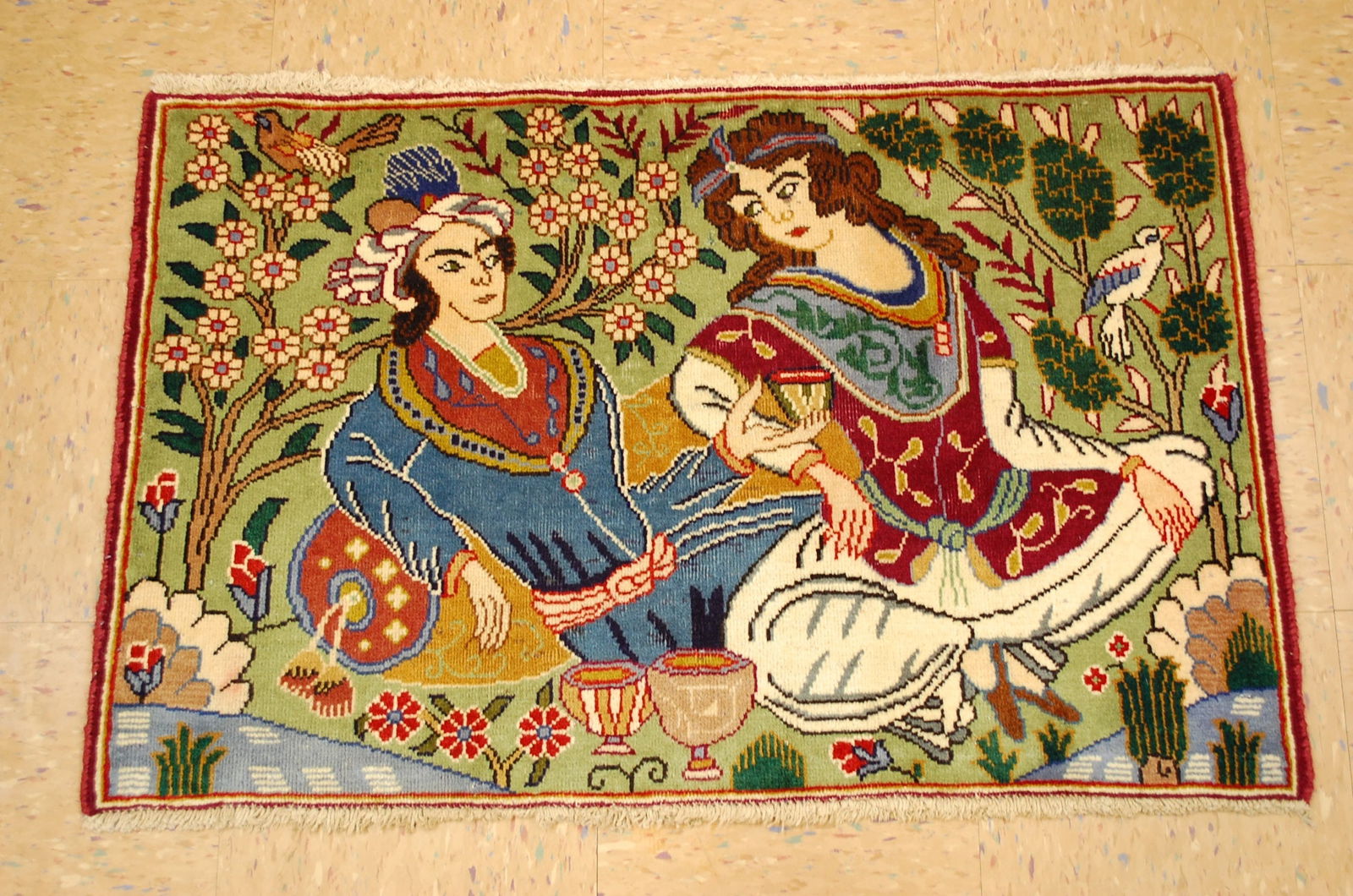 PERSIAN KESHAN RUG 2'1" x 3'3" LILA & MAJNOON (1 of 8)