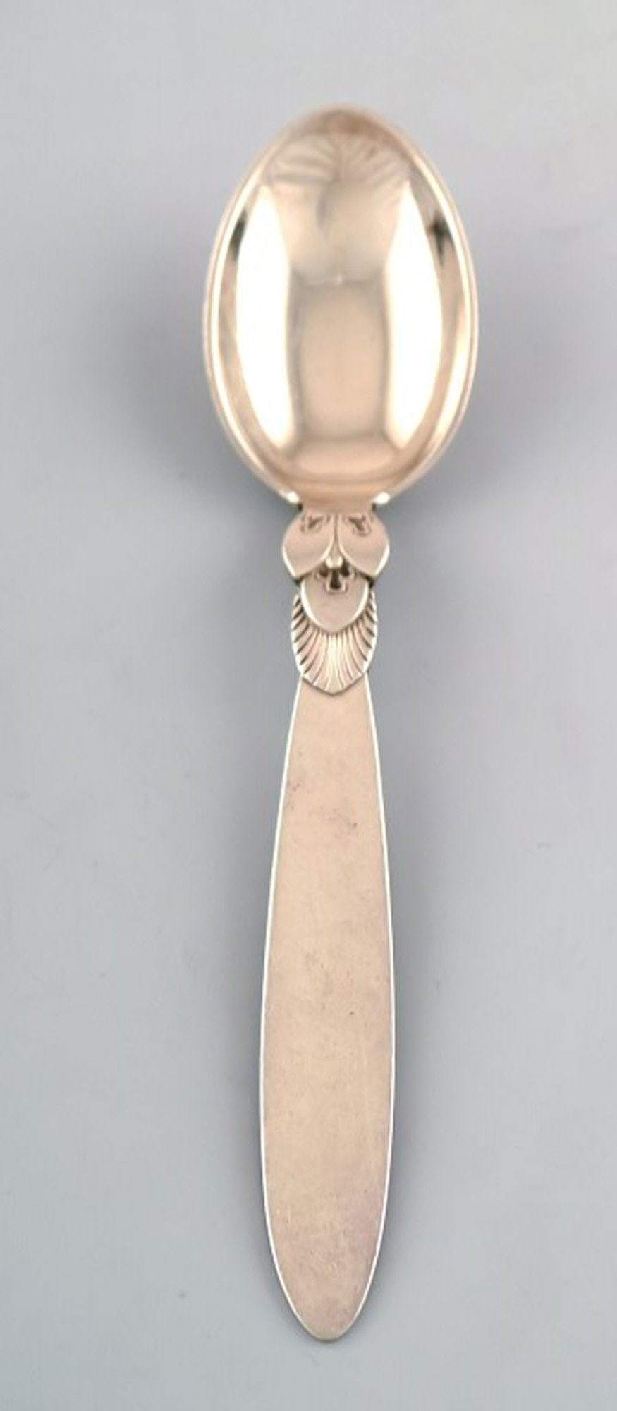 Georg Jensen Sterling Silver 'Cactus' cutlery. Teaspoon.: Title: Georg Jensen Sterling Silver 'Cactus' cutlery. Teaspoon. Description: Georg Jensen Sterling Silver 'Cactus' cutlery. Teaspoon. Measures 12 cm. In perfect condition. Stamped. Designed by Gundorp