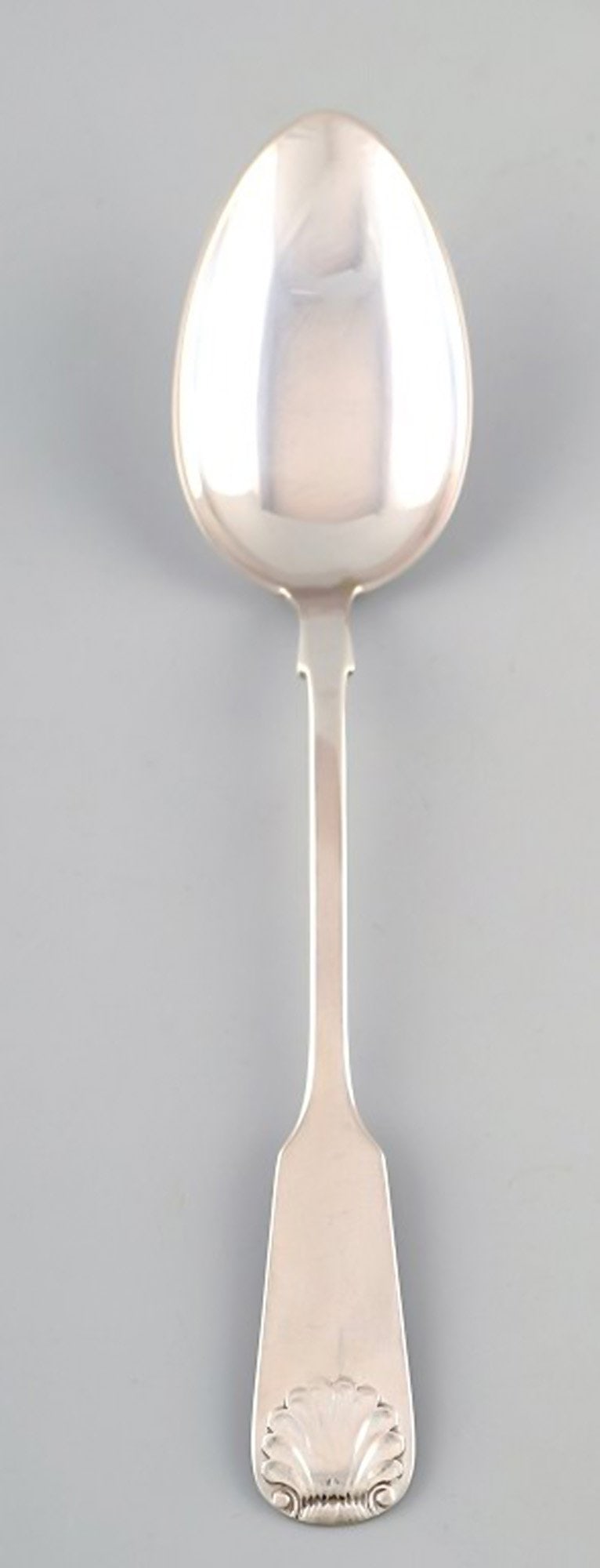 Mussel danish silver serving spoon. 2 pcs. in stock. (1 of 4)