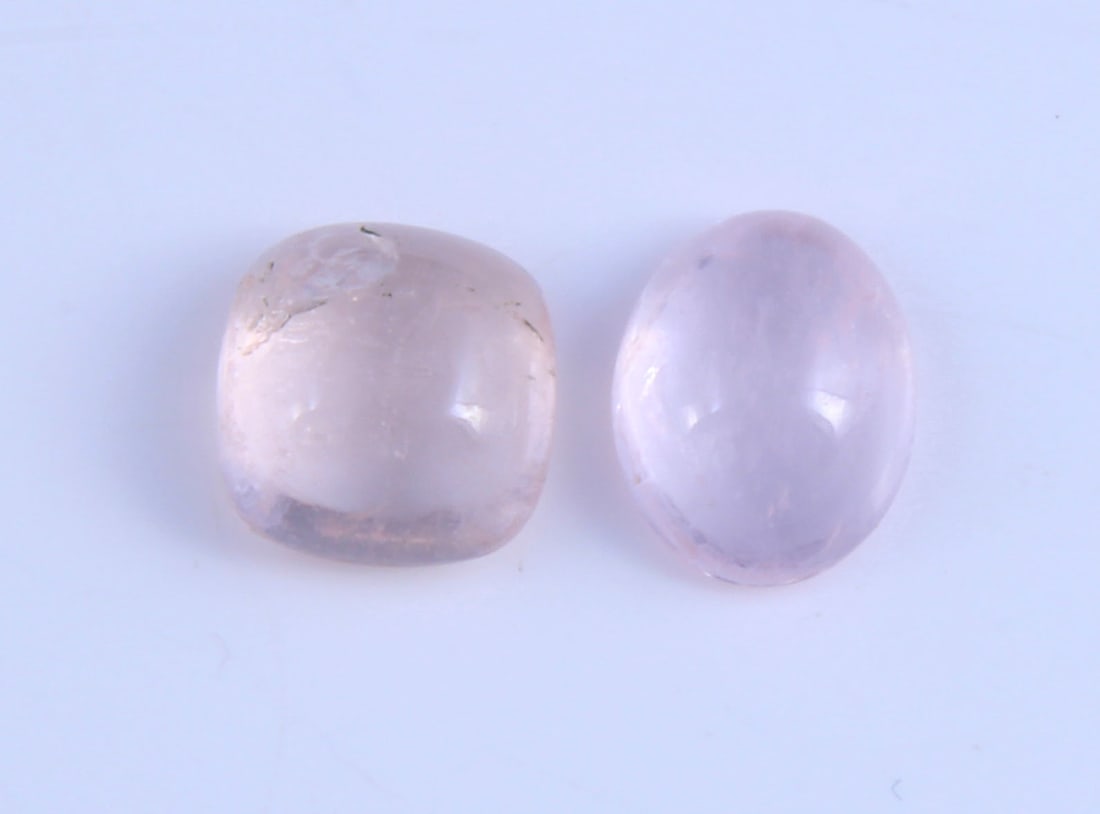 Lovely " Natural Morganite " 3.03 cts Natural Morganite Lot: No Reserve! Title: Lovely " Natural Morganite " 3.03 cts Natural Morganite Lot Additional Info: Gemstone : Natural MorganiteShape and Cut : Oval, Square Cabochon Weight : 3.03 caratsMeasurements : 8.2