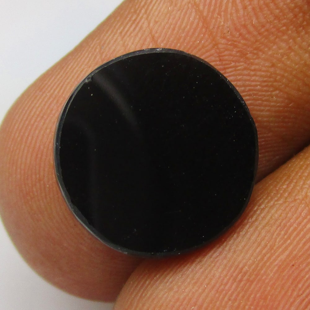 3.52 Ctw Natural Black Onyx Round Cab (1 of 2)
