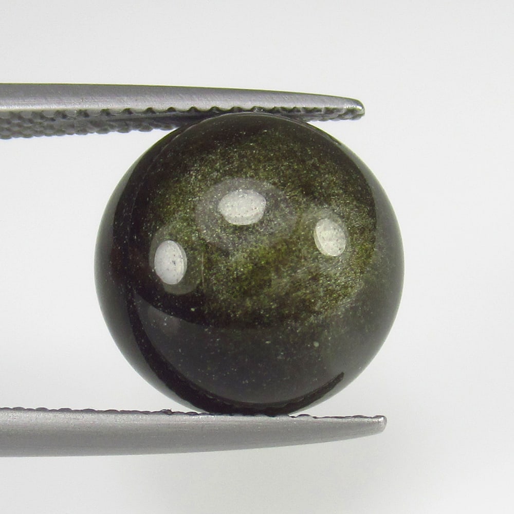 5.59 Ct - Natural Obsidian: No Reserve! Title: 5.59 Ct - Natural Obsidian Description: Gemstone Metal Purity (If Applicable):- Gemstones: Obsidian Carat Weights: 5.59 Size/Dimensions:12.1 x 12.1 x 5.7 mm Additional Info:12.1 x 1