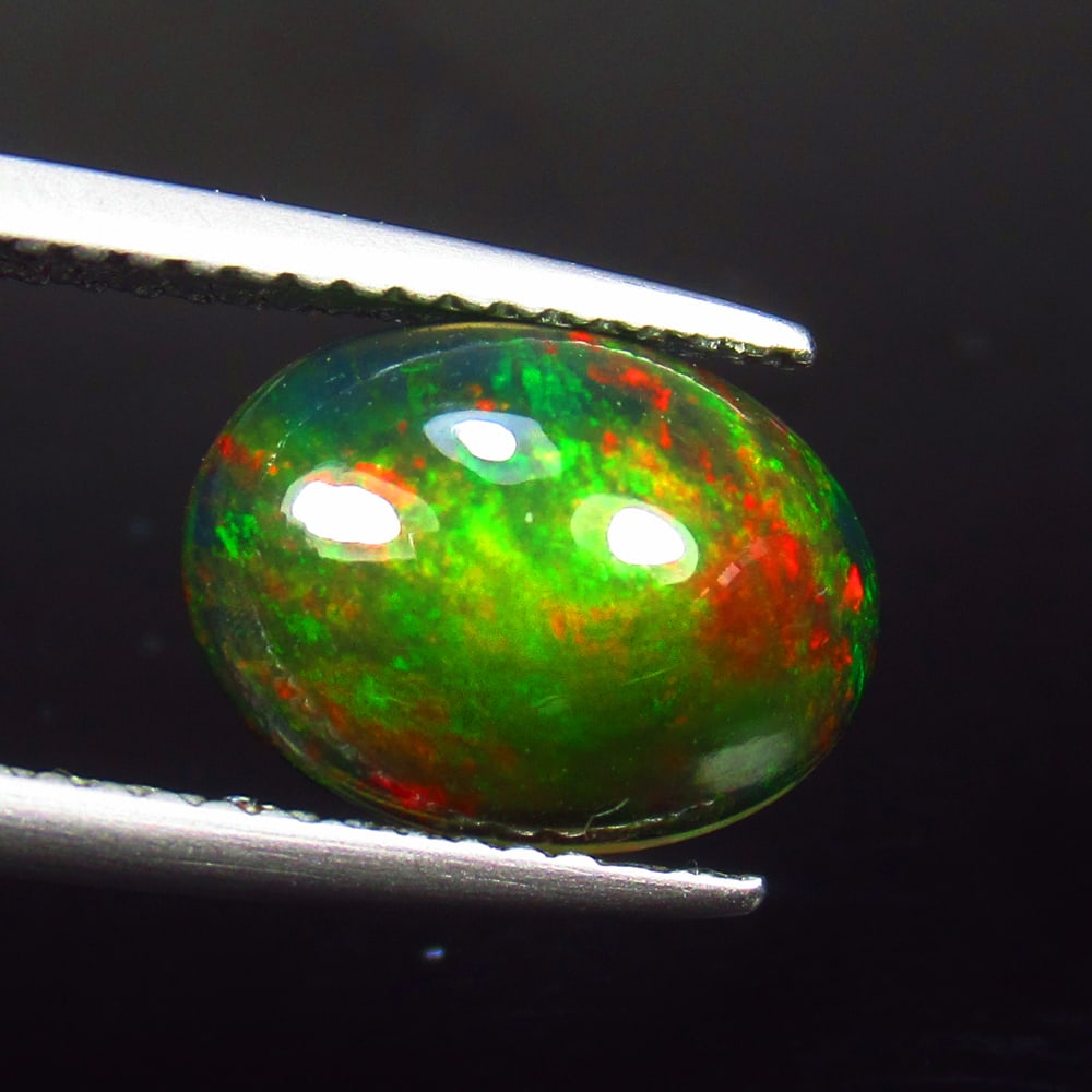 1.81 Ct - Natural Black Fire Opal (1 of 2)