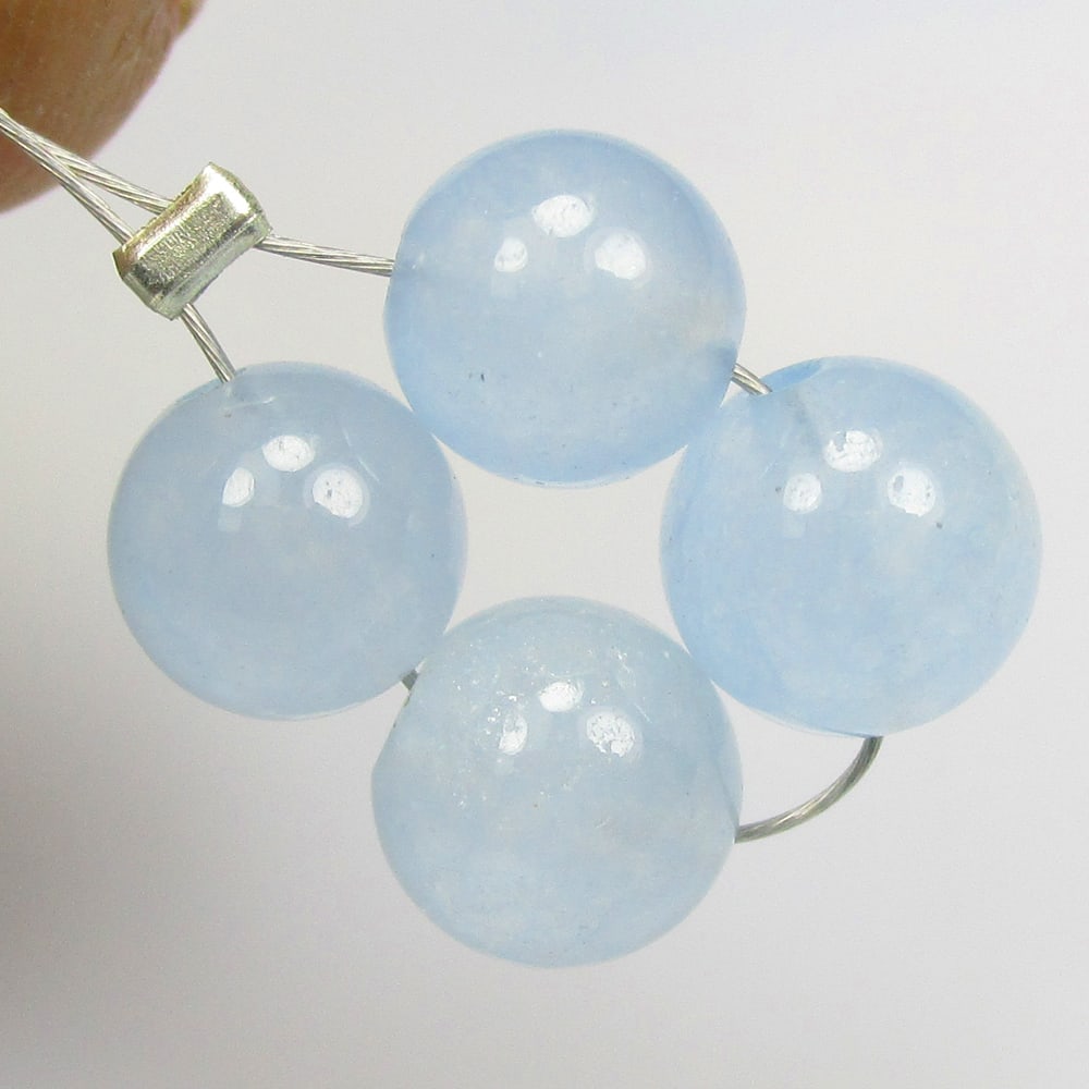 6.58 Ctw Natural 4 Drilled Onyx Round Beads (1 of 2)