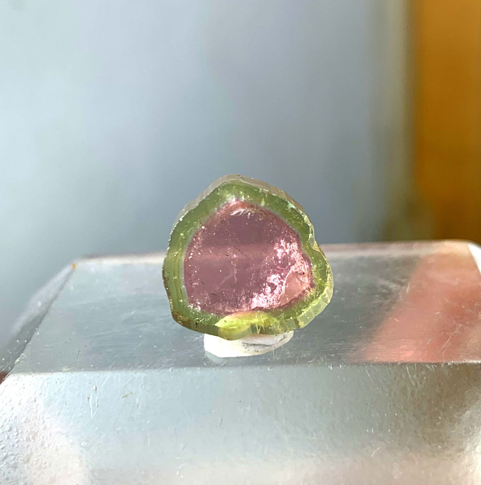 Watermelon Tourmaline Polished Slice, Tourmaline Jewelry Slice , Natural Tourmaline Slice From (1 of 7)