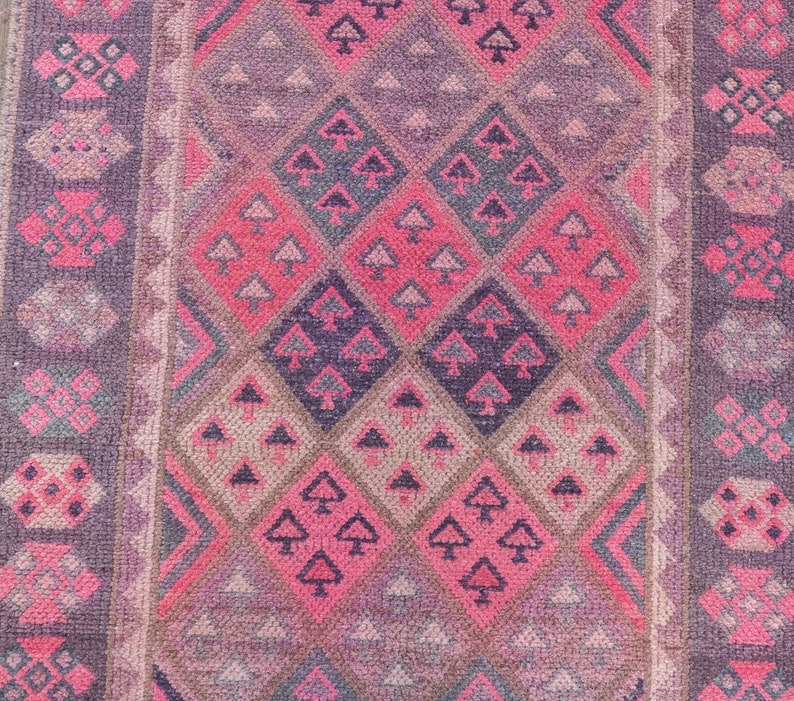 3x13 Turkish Oushak Handmade Wool Cotton Rug 1970s (1 of 6)