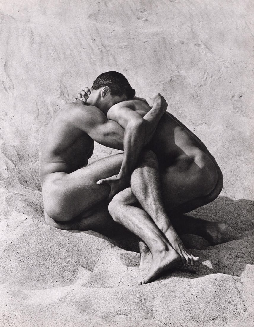 HERB RITTS - Tony and Brian, LA, 1986: Artist: HERB RITTS Print Title: Tony and Brian, LA, 1986 Medium: Sheet-fed Gravure from a limited edition of 6000 copies Printing Date: 1980's Printed in Japan Image Size approx: 13 X 10 inches Herb R