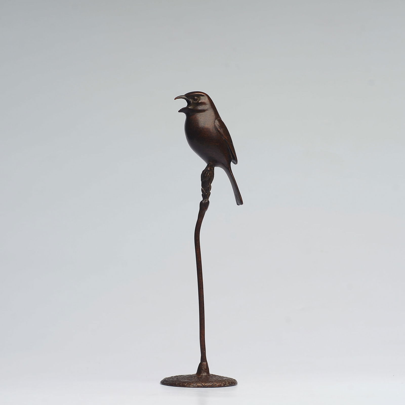 Japanese Meiji Bronze Bird Sculpture (1 of 9)