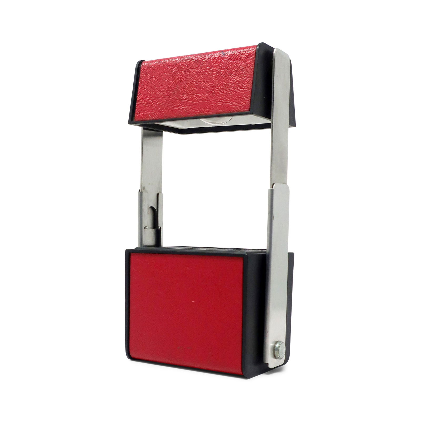 1960s Red and Black Courier Desk Lamp by Lightolier (1 of 10)