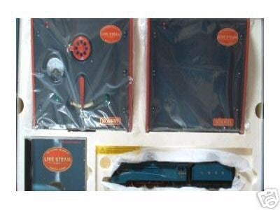 Hornby "Mallard" live steam locomotive, in HO scale!, factory built, with carrying case, live steam (1 of 8)