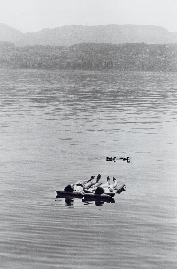 HENRI CARTIER-BRESSON - Lake Zurich, Switzerland: Artist: Henri Cartier-Bresson Title: Lake Zurich, Switzerland, 1953 Medium: Photoengraving, 1999, Germany Dimensions: 7.9x12" Description: Heat Wax Mounted on 12x16" Conservation Board Artist Bio: Hen
