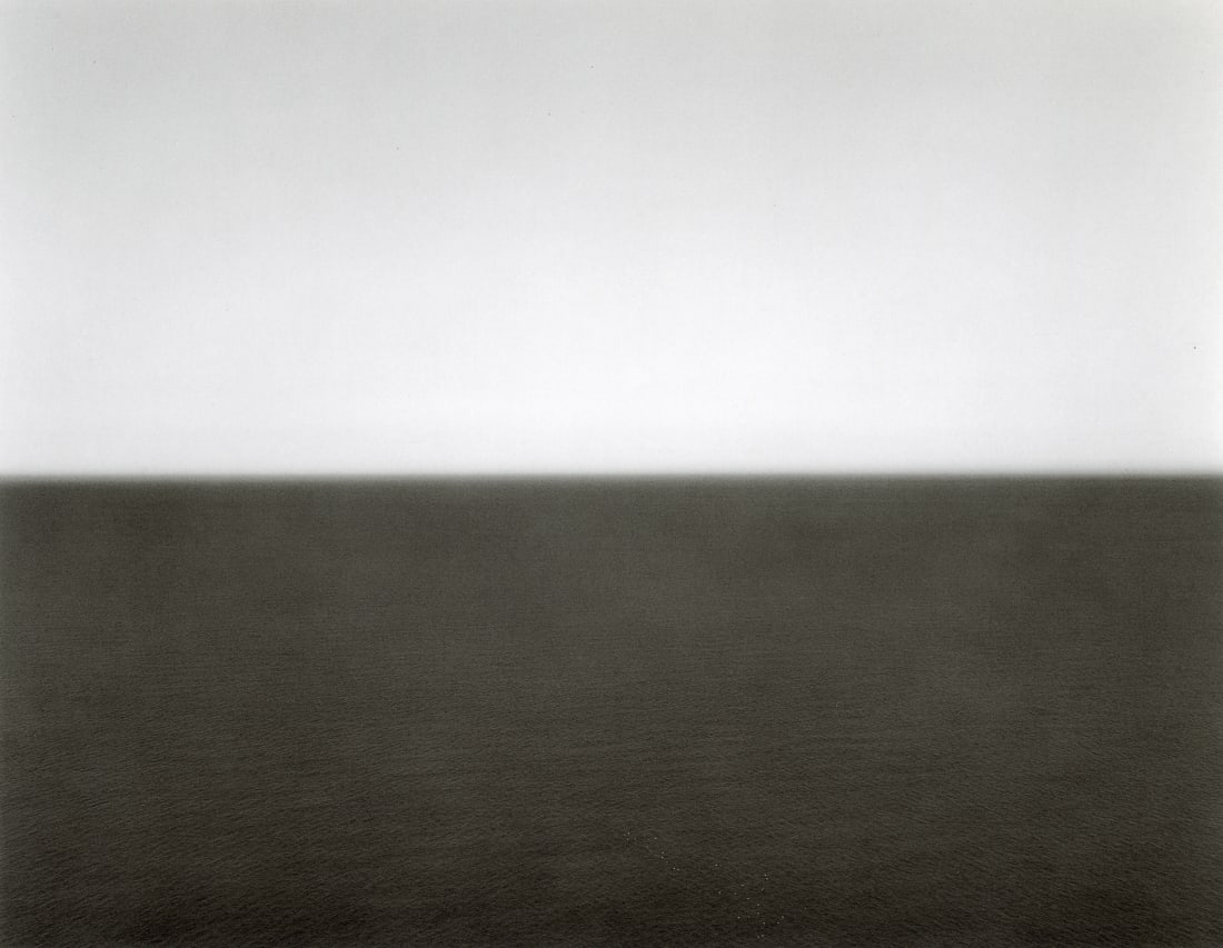 HIROSHI SUGIMOTO - Adriatic Sea, Gargano, 1990: Artist: Hiroshi Sugimoto Title: Adriatic Sea, Gargano, 1990 Medium: Photo Litho, 1993, Italy Dimensions: 9.4x7.3" Description: Heat Wax Mounted on 11x14" Conservation Board Artist Bio: Hiroshi Sugimot