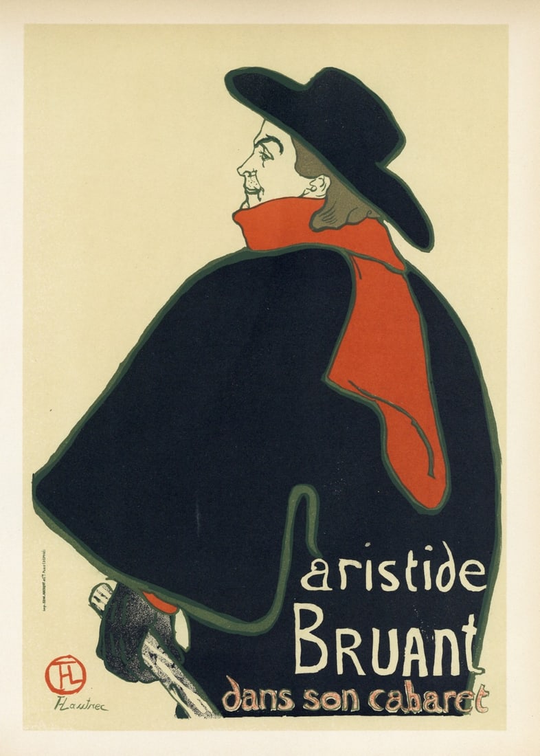 Toulouse-Lautrec lithograph poster "Aristide Bruant" (1 of 1)