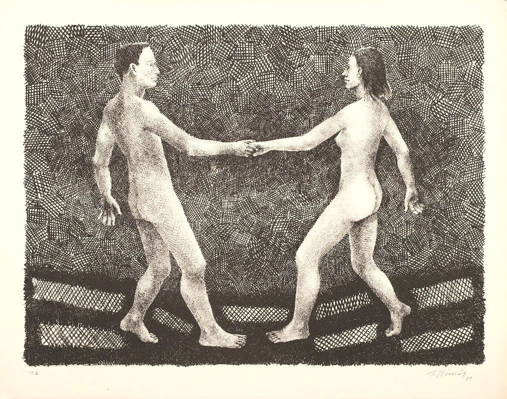 Robert Llimós Spanish lithograph 1985, 23.7 x 31.5 in.: Artist: Robert Llimós (Spain, 1943) Work Title: Colección Robert Llimós Date/Period: 1985 Medium: lithograph Overall Size: 23.7 x 31.5 in. (60 x 80 cm.) Reserve: $170.00 Shipping: Domestic: Flat-ra