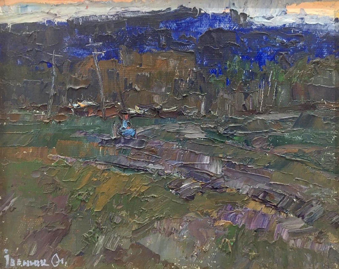 Oil painting Evening landscape Kalenyuk Alex (1 of 6)