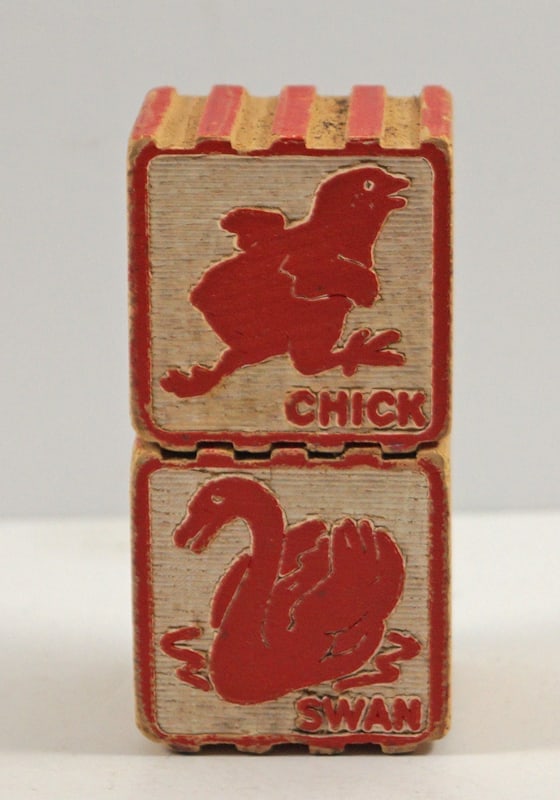 Antique Children's Wooden Alphabet Blocks (1 of 4)