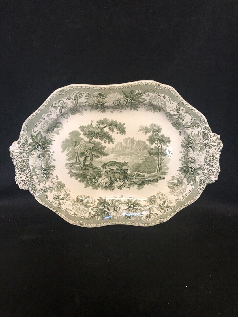 Aesop’s Fables The Fox And The Goat Spode Staffordshire Tray (1 of 5)