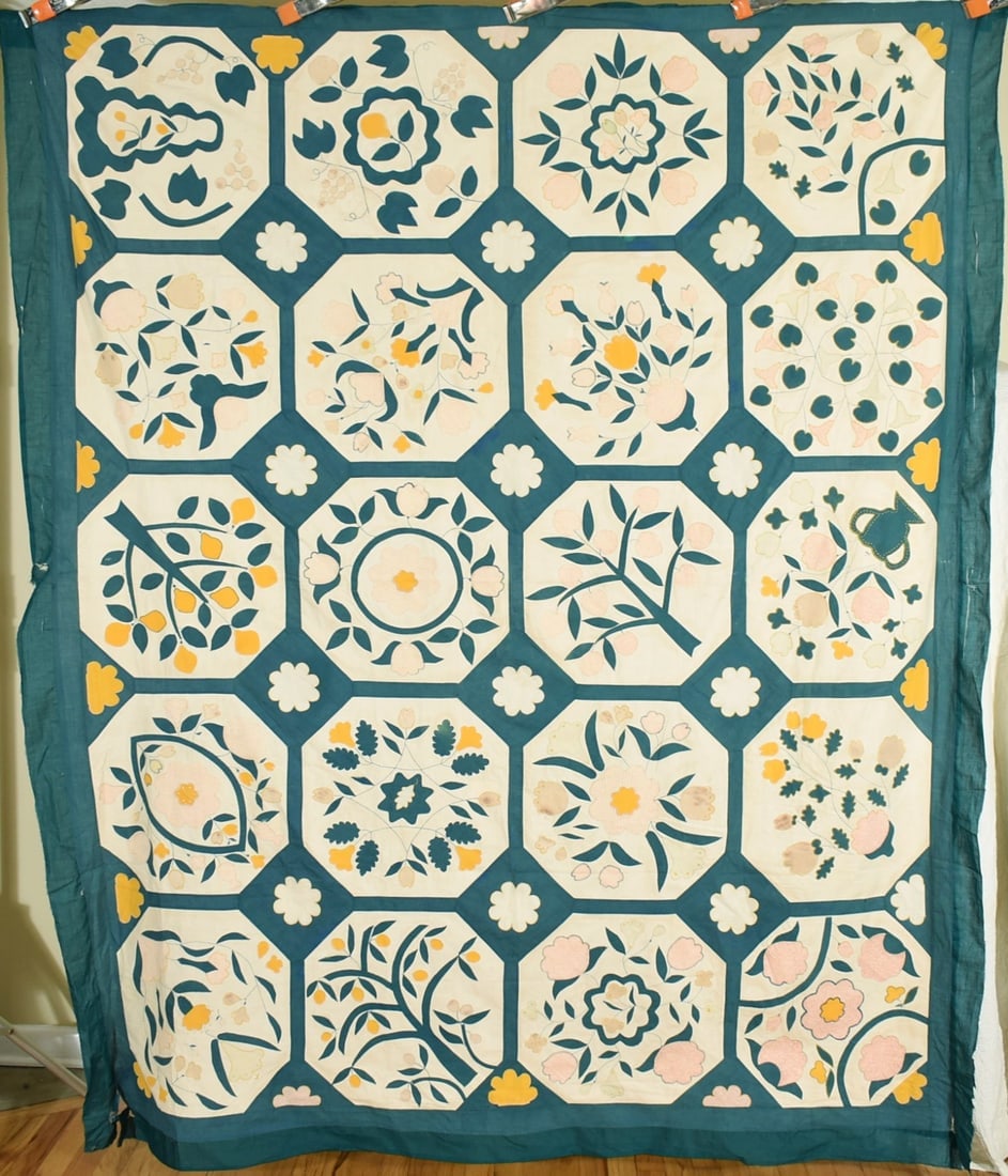 1870's Album Applique Quilt Top (1 of 17)