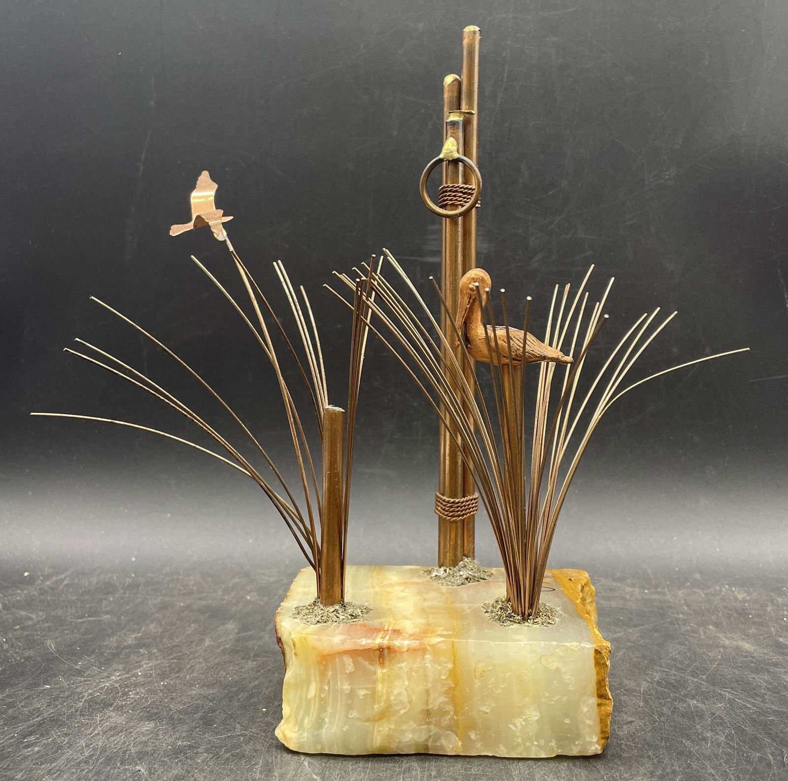 Mid Century Brutalist Artist Signed Nautical Scene (1 of 8)