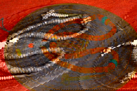 Tibetan Buddhism Gabala Bone Prayer Necklace: Title: Tibetan Buddhism Gabala Bone Prayer Necklace Date/Period: N/A Origin: N/A Dimension: 13x460(mm) 0.51x18.11(inches) Weight 0.49 lbs/220g Materials: Bone Reserve: $1,199.00 Shipping: Domestic: Sh