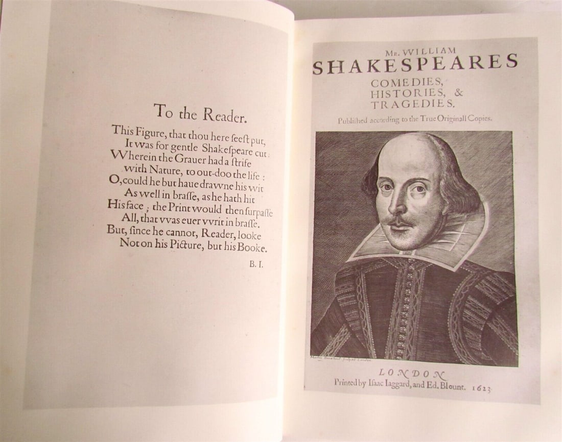 1968 THE FIRST FOLIO OF SHAKESPEARE NORTON FACSIMILE (1 of 8)