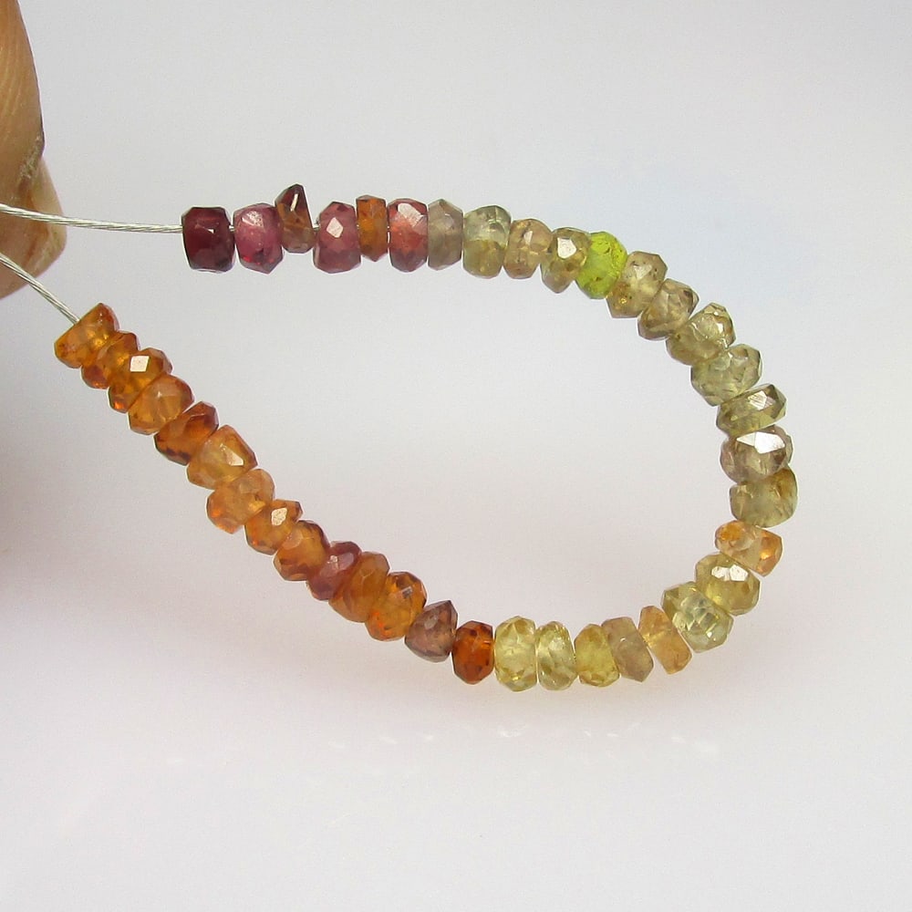 5.13 Ctw Natural 40 Multicolor Sapphire Round Beads (1 of 2)