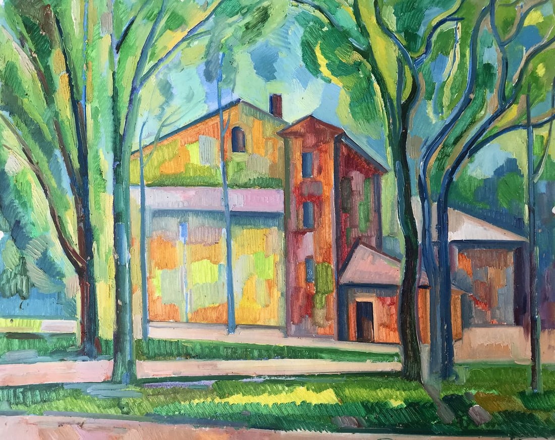 Oil painting Cityscape Peter Tovpev (1 of 11)