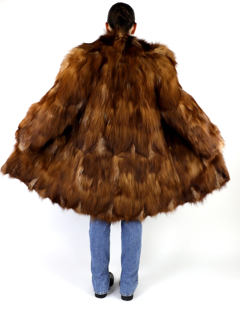 BROWN FOX FUR JACKET EU: L ; US: 14 (1 of 10)