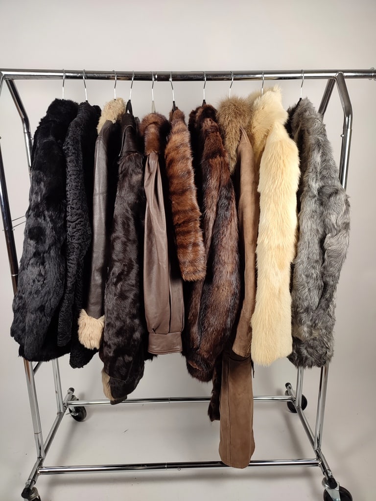 COLLECTION LOT OF 10 REAL FUR COATS/JACKETS (1 of 12)