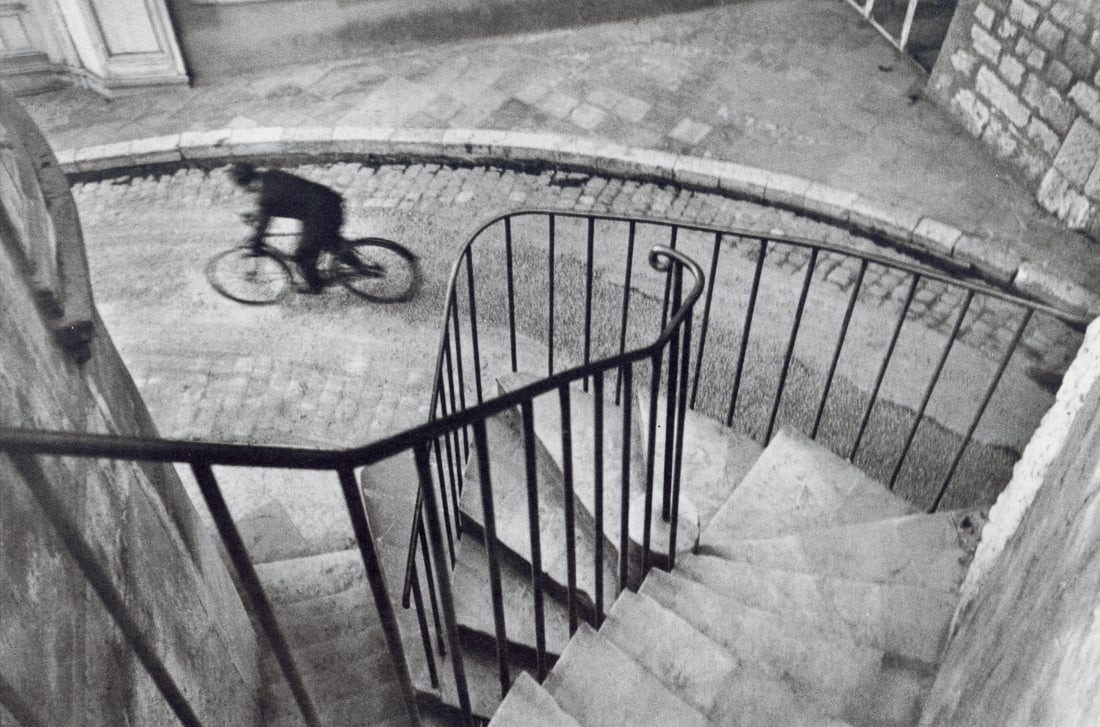 HENRI CARTIER-BRESSON - Hyeres, France, 1932: Artist: Henri Cartier-Bresson Title: Hyeres, France, 1932 Medium: Photoengraving, 1999, Germany Dimensions: 8.4x5.55" Description: Heat Wax Mounted on 8.5x11" Conservation Board Artist Bio: Henri Cart