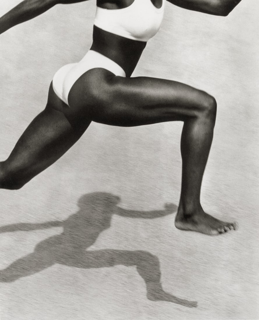 HERB RITTS - Jackie Joyner-Kersee, Point Dume, 1987: Artist: Herb Ritts Title: Jackie Joyner-Kersee, Point Dume, California, 1987 Medium: Photo Litho, 2012, Italy Dimensions: 8.85x10.95" Description: Heat Wax Mounted on 11x14" Conservation Board Artist 