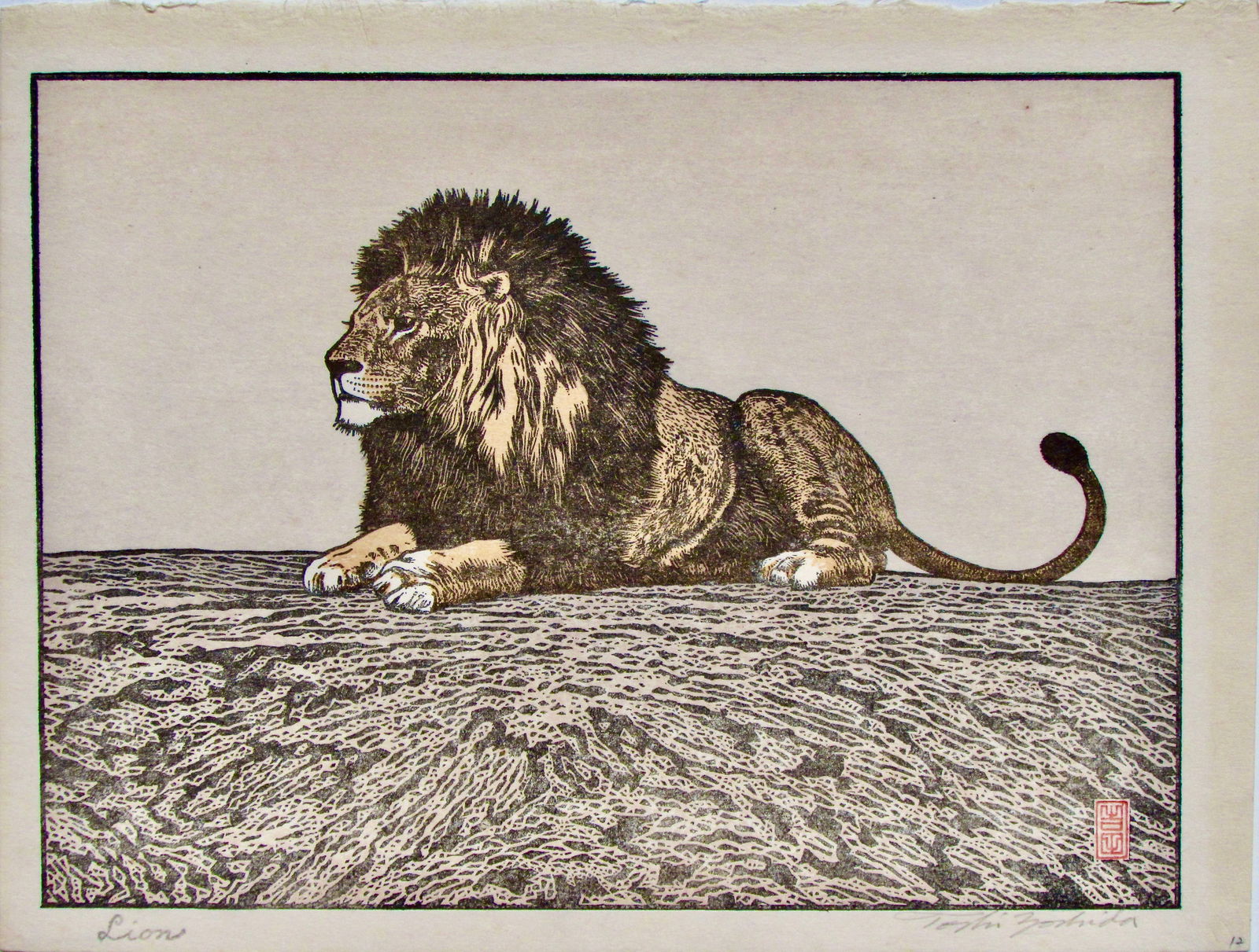 Toshi Yoshida: Lion (1 of 2)