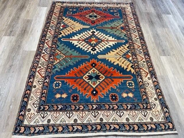Vintage Colorful Afghani Kazak Caucasian -716 (1 of 8)