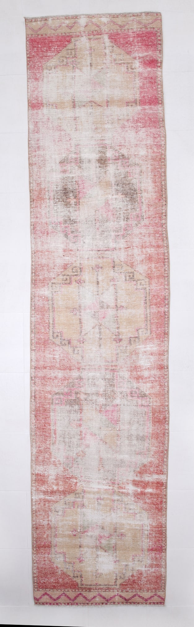 3' x 13' Vintage Turkish Runner Rug - 6471 (1 of 20)