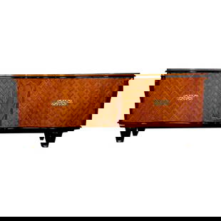 Large French Deco Marquetry Sideboard, Buffet, Rosewood, Walnut, Marquetry: Title: Large French Deco Marquetry Sideboard, Buffet, Rosewood, Walnut, Marquetry Description: French Art Deco Marquetry Sideboard, Buffet, Rosewood, Walnut, Marquetry, Palatial A stunning monumental